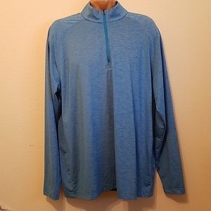 Under Armour Heat Gear Long Sleeves Shirt XL Blue